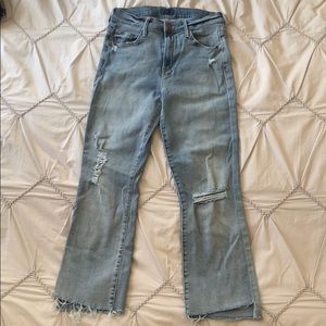 MOTHER INSIDER CROP DENIM
